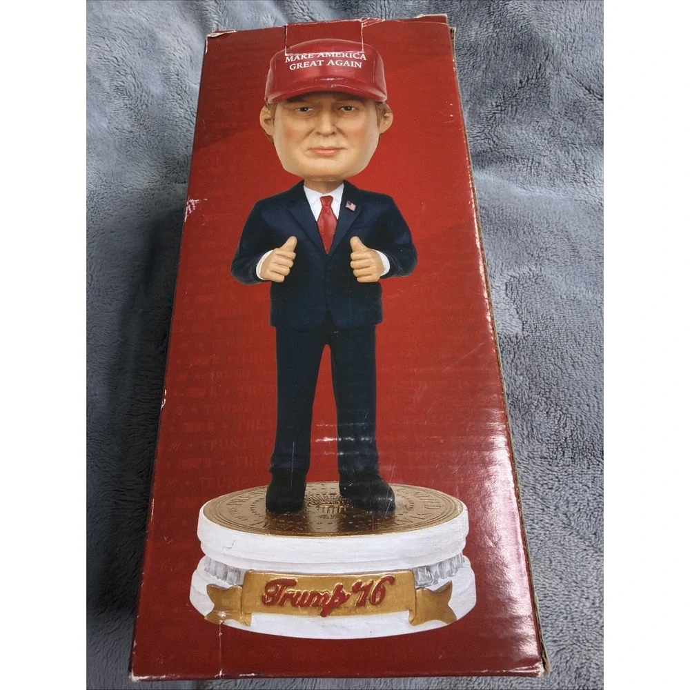 Limited Edition President Donald Trump Bobblehead Collectible Figure MAGA Hat
